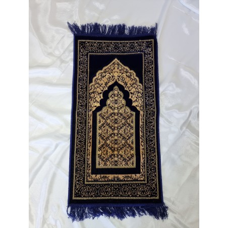 Tapis de prière imprimé bleu pour enfant