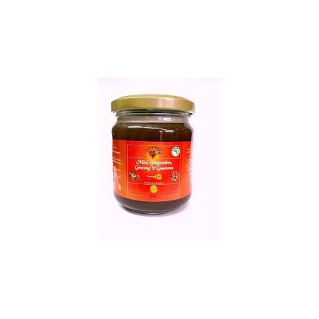 Miel, Gingembre, Ginseng & Guarana 250g