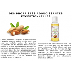 Huile vierge d'amande douce 50 ml - Balqis